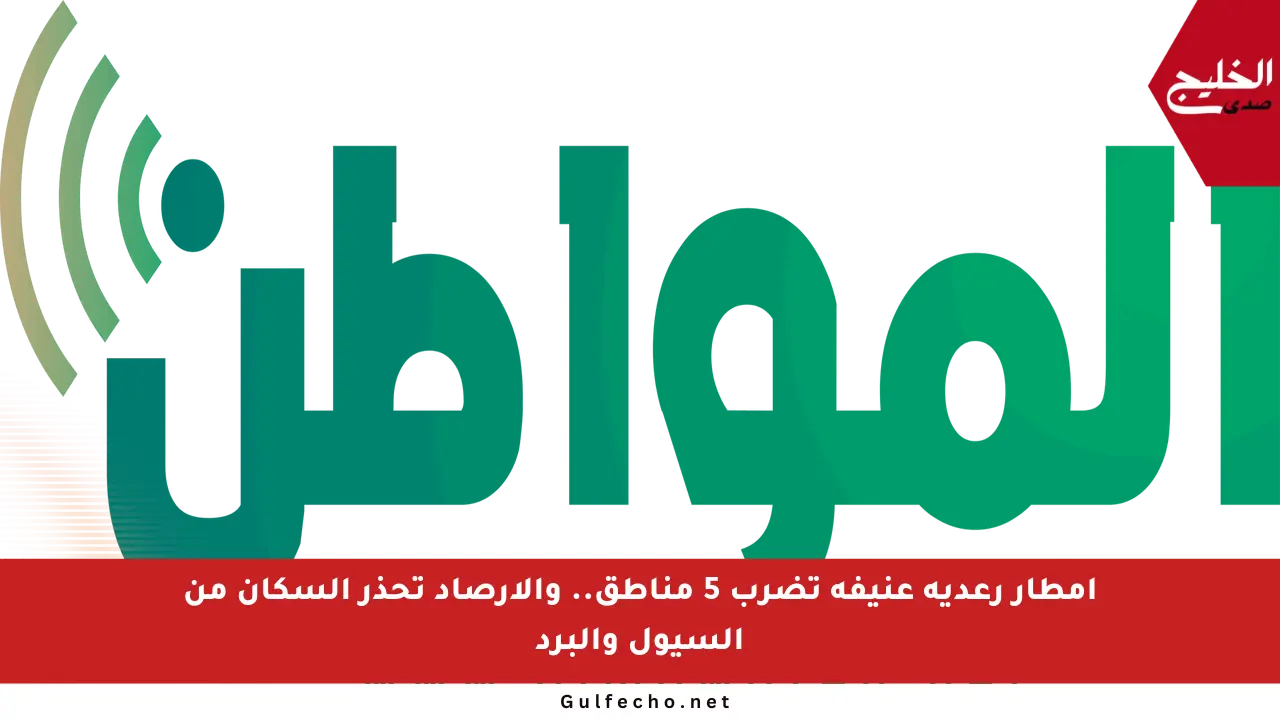 أمطار رعدية عنيفة تضرب 5 مناطق.. والأرصاد تحذر السكان من السيول والبرد